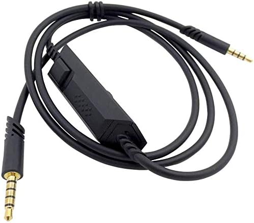 Аудио кабел за замена на A40 Внатрешна контрола на волуменот на не -волумен со микрофон за ASTRO A10/A40/A30/A50 Слушалки Оловото водство