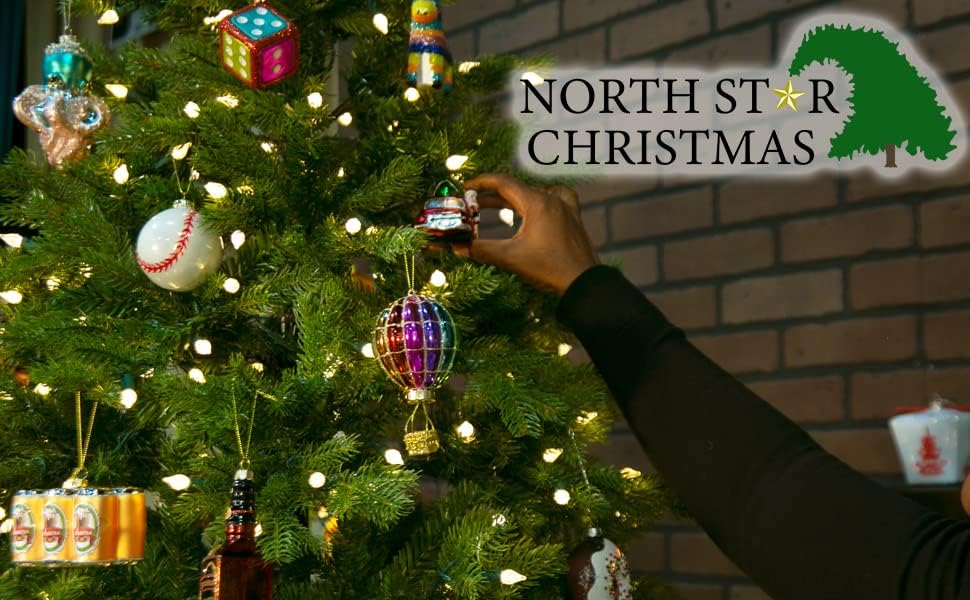 Божиќ на Северна Starвезда | Верверица со орев стакло украс | Колекција на животни