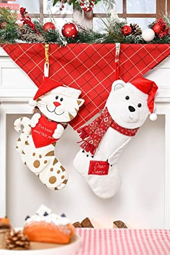 Валери Медлин Божиќна Декорација Пакет Божиќна Венец*1+Божиќни Чорапи*3