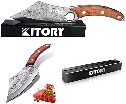Китори Месо Нож Готвач Нож Фалсификувани Нож + Црн Нож Блок Нож Складирање За Заштита На Нож Сечилото