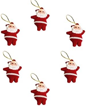 Мал Дедо Мраз што виси за украсување на новогодишни елки, црвен Дедо Мраз весели Божиќни висечки украси, распрскувачки празнични висечки украси за украси за нового