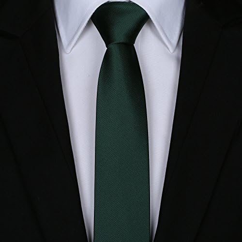 Елвирос машка еко-пријателска модна пол-точка тенка вратоврска 2.4 '' [6cm]