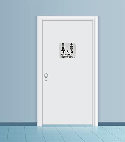 Сите знаци на родови во тоалетот за бизнис, знак за бања во ресторани Унисекс, канцеларија, достапна за продавница за инвалидска количка