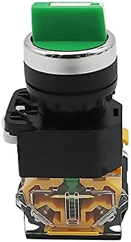 Axti 22mm селектор на копчето Ротари прекинувач за заклучување на моментот 2NO 1NO1NC 2 3 Позиција DPST 10A 400V прекинувач за напојување