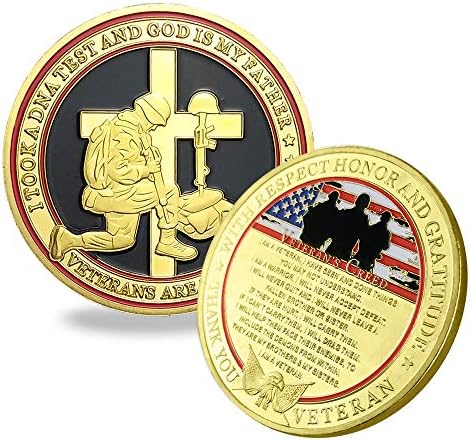 Случај за приказ на знаме и сертификати+ветерани Creed Challenge Coin Moin