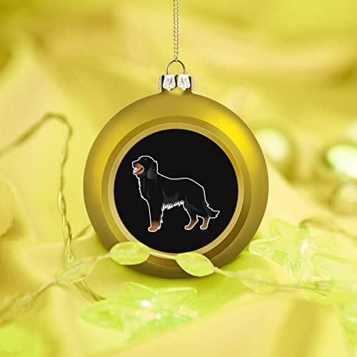 Шкотски сетер куче 1/2/4pcs Божиќни топки украси за Божиќно дрво што виси отпорни на печатење украси за празнична свадбена забава