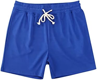 Големи машки шорцеви за машка класична класична форма на летни шорцеви на плажа со еластични шорцеви од половината и џебовите