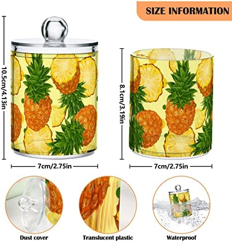 Inewgogo ананас 2 пакувани памучни држачи за држач за бришење на топката на топката за пакувања Организатор за распрскувач Пластични контејнери