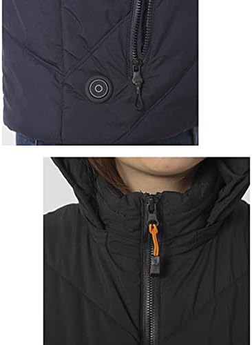Загреан елек за двојка електрична топлина со аспиратор Gilet USB јакна за полнење 11 Облека за греење Облека загреани мажи жени палто