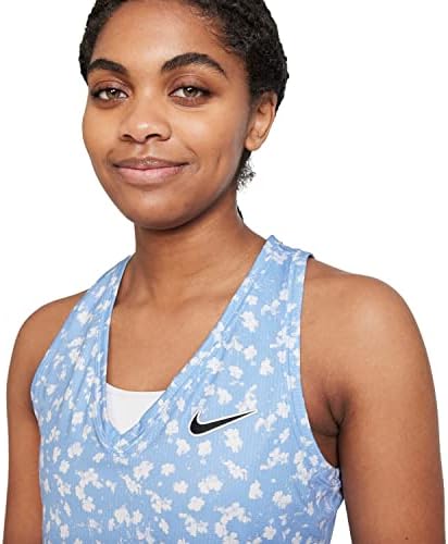 Nikeенски суд за женски Дри-фит победа печатен тениски резервоарот со големина на тениски резервоар