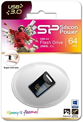 Силиконска Моќност 64GB USB 3.0 J06 Скапоцен Камен Флеш Диск, Длабоко Сина