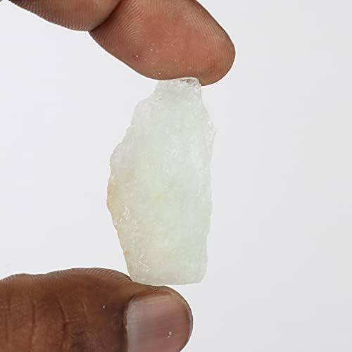 95.4 КТ. Природна сурова груба аквамарин кристал, ерат Миниран кристал за декорација, завиткување на жица, заздравување на кристалот