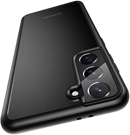Меифињо Компатибилен За Случајот Samsung Galaxy S21, [Проѕирен &засилувач; Свилен Допир][Тестиран Воен Пад] Мат Тврд КОМПЈУТЕР Со Мек Силиконски