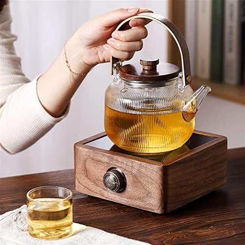 Орев стакло чајник Електричен грнчарски шпорет чајник чајник со кинески стил на пареа чај од чај од чај за домаќинство
