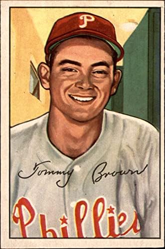 1952 Bowman Редовна бејзбол картичка236 Томи Браун од Одделение од Филаделфија Филис Одлично