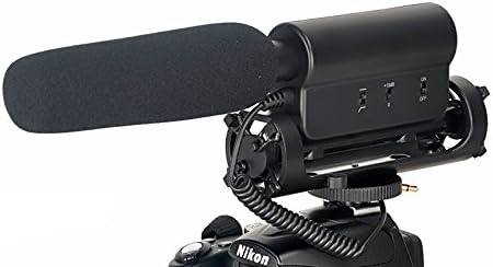 Микрофон со пушка со шофершајбна и мртва мачка за мачка за Sony NEX-6L/B