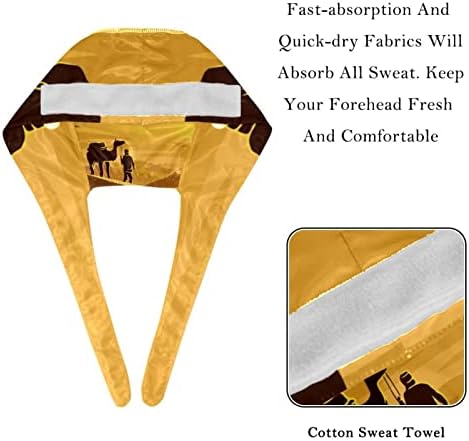 2 пакувања Пирамиди за зајдисонце на Египет Сонцето прилагодливо работно капаче со копче за копчиња за медицински сестри жени со коњчиња
