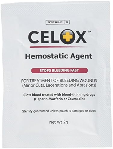 Кристали на крвно згрутчување на крвта Celox, 8 брои