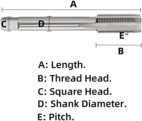 Aceteel метричка нишка Допрете M51 X 1,75, HSS машина Допрете десна рака M51x1.75mm