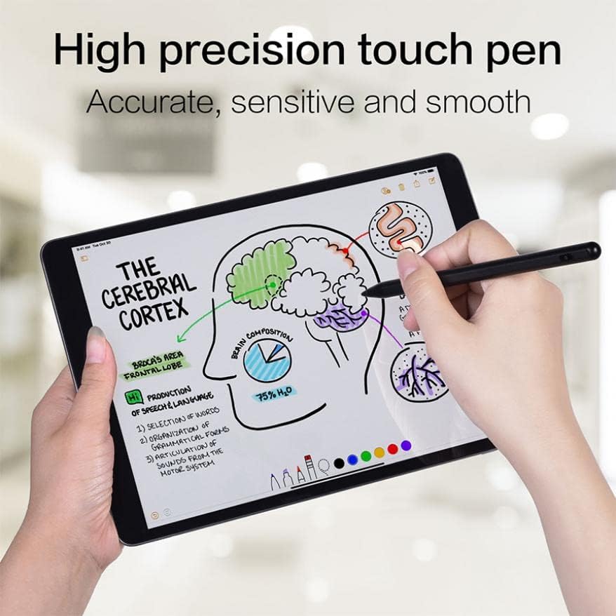 Atwatec Активен стилус пенкало Дигитален капацитивен допир за Galaxy S21 Fe 5G-Отфрлање на палма за полнење компатибилен со Samsung Galaxy