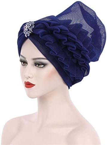 Xxxdxdp модна мрежа предива женски турбански капачиња хиџаб капа капа дами капа рачно изработена свадба