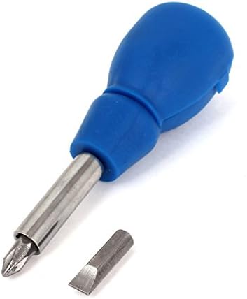 Алатки AEXIT 2 Во рачни оперирани алатки 1 Пластична рачка метална склопена филипс кросхед шрафцигер битови алатка Сребрен тон сина модел: 16AS136QO334