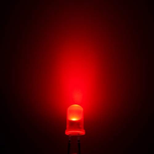 Chanzon 100 парчиња 5мм трепкајќи црвени LED диоди светла 1,5Hz трепкање светло осветлување сијалички ламби за електроника компоненти