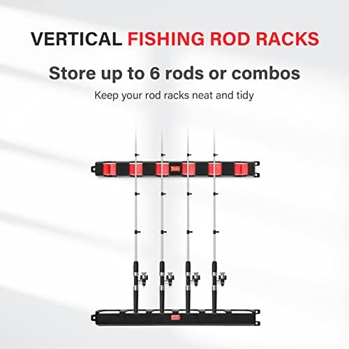 Носители на риболов шипки монтирани на wallидови-Едноставен лукс решетка, одличен држач за пол и решетка за гаража