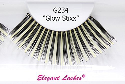 Елегантни трепки G234 Glow stixx сјај во темните лажни трепки Ноќта на вештерките танцуваат костим