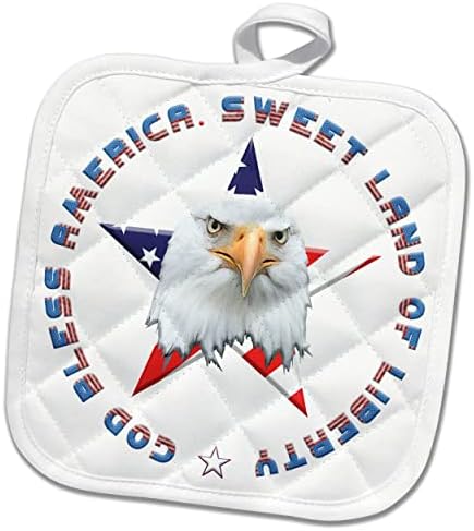3drose Star, знаме на САД, орел. Кул патриотски подарок Слатка земја на слобода - постери