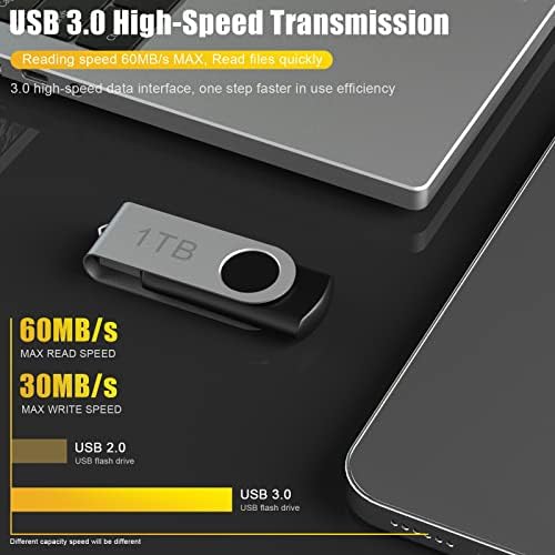 USB 3.0 Flash Drive 1TB, Преносни Погони НА Палецот 1000GB: USB 3.0 Мемориски Стап, УЛТРА Големо СКЛАДИРАЊЕ USB 3.0 Диск, Со Голема Брзина 1tb