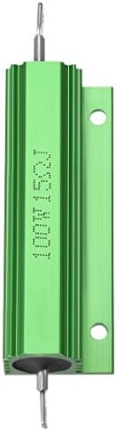 uxcell® Алуминиумски отпорник на куќиште 100W 15 ом зелена зелена за конвертор за замена на LED 100W 15RJ