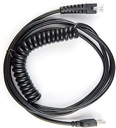 Калвас 2 парчиња/лот баркод скенер USB кабел, спирален, 3М, УСБ кабел, за CINO F680, F780, USB интерфејс