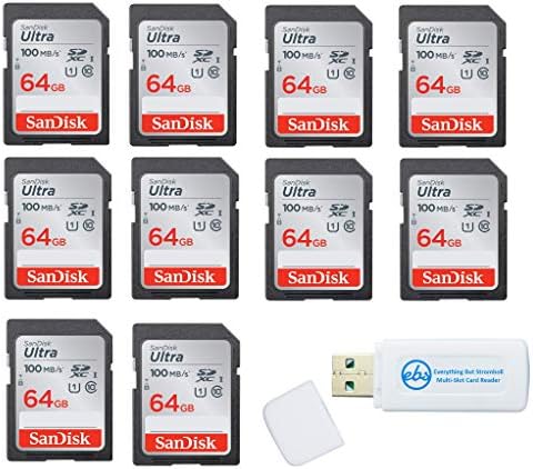 Sandisk Ultra - 10 пакет пакет UHS -I Class 10 SD Flash Memory Cart