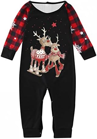 Божиќни пижами за бебиња за семејство што одговара на Божиќното семејство PJS комплети XMAS PRINT PJS Планиран празник за спиење