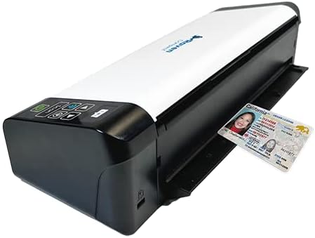 Пакет на скенер за компактни документи на Равен со носење куќиште, марамчиња за чистење и гумен печат