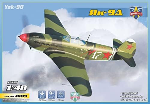 Модел SVIT 4809-1/48 YAK-9D LONGE-RANGE-RANGE WWII Fighter Scale Plastic Model комплет