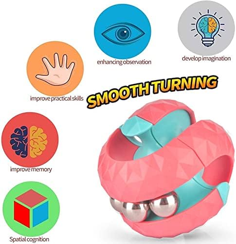 2CPS Track Pinball Finger Spinner, Orbit Ball Toy, Fidget Cube Top Spinning Toy, новини монистра, патека за бесконечна коцка, коцка за