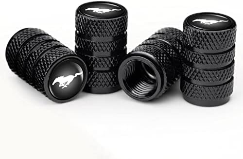 Неверојатни капачиња за вентил на гуми за гуми компатибилни со матични капачиња Мустанг Универзална автомобилска покривка на автомобили