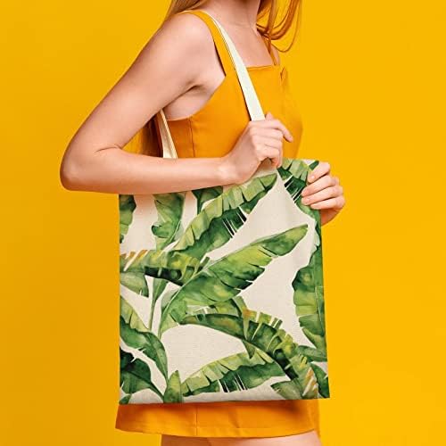 Wengbeauty Canvas Tote Tote Textile Leisure Leause Green Printing Tagn Tagn Outer Oursable намирници за купување торбички плажа ручек
