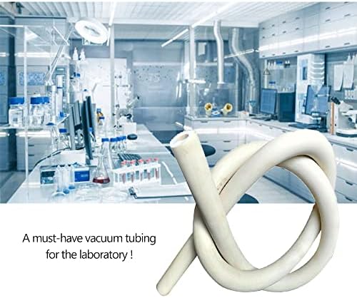 Лабораториски вакуумски гумени цевки, 12мм ОД 8мм ID силни дебели wallидни врски за стаклени лабораториски тела доследен вакуум