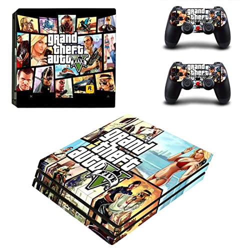 За PS5 Digital - Game Grand GTA Theft и Auto PS4 или PS5 налепница за кожа за PlayStation 4 или 5 конзола и контролори Декал Винил ДУЦ