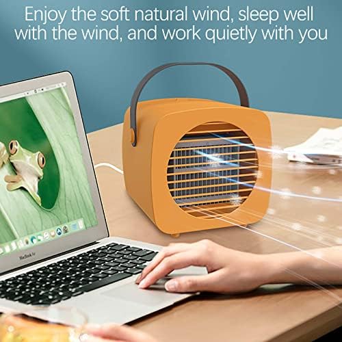 Преносен климатик, USB -ладилник за воздух Домашен дом за канцелариски работна површина за навлажнувачки вентилатор, личен ладилник за воздух