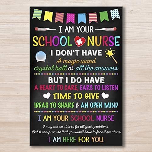 Постери за лупери Априллов Јас сум твојата училишна медицинска сестра, немам знак за магично стапче, канцеларија за канцеларија на училишна