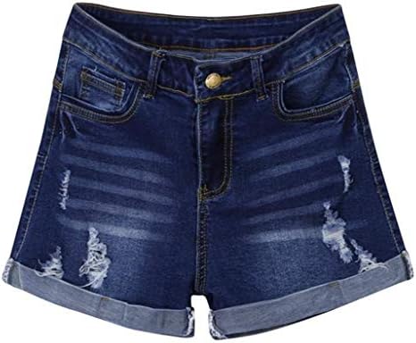 Жени јуниори за подобрување на тексас шорцеви Девојки лето низок пораст секси уништени искинати кратки фармерки мини жешки панталони