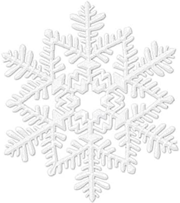 Декорација на сјајот на сјајот на Снегулка од снегулки на Амскан, 6 1/2 “, 1ct.