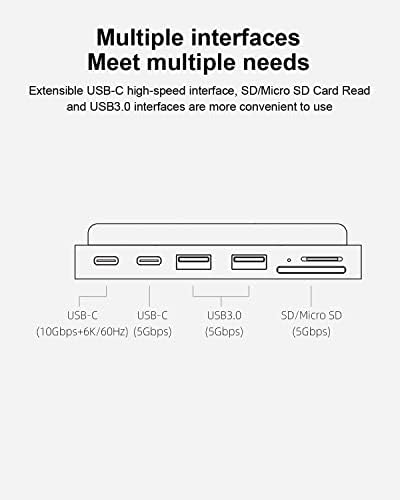 Hagibis iMac Центар СО USB C 3.1, USB 3.0 Порти и Sd/Micro SD Картичка Читач, USB-C Стегач ЦЕНТАР USB C Докинг Станица за 2021 iMac 24 инчен