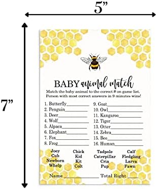 Bumblebee Baby Toush Games 2-во-1 пакет за појавување на бебешки животни и натпревар со бонбони-забавен пол открива забава за награди-мама