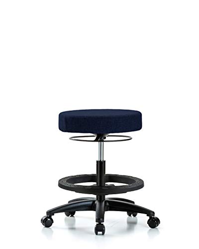 Седење Labtech LT42578 Столче за средна клупа, ткаенина, најлонска база - црно стапало, ринги, црна боја, црна