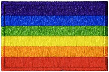 Графички прашина Виножито знаме знак геј ЛГБТ лезбејско везено железо на лепенка лого геј гордост права права loveубов DIY симбол за знак на срце